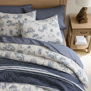 Pottery Barn Harry Potter Hogwarts Queen Toile Duvet Cover *NEW*